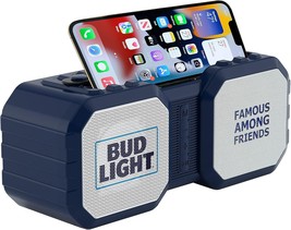 Bud Light Rugged Outdoor Bluetooth 5.0 Speaker With Phone, Long Battery ... - $41.93