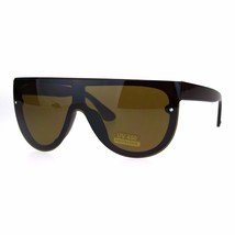 Chic Designer Mode Sonnenbrille Damen Flache Top Oval Trendy Sonnenbrille UV 400 - £8.64 GBP