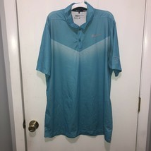 Nike Golf Dri-Fit Standard Fit Polo Shirt Men&#39;s Large Short Sleeve - $13.85