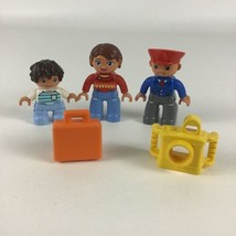 Lego Duplo Replacement Figures 5pc Lot Travelers Luggage Camera Conductor Toy - £13.97 GBP