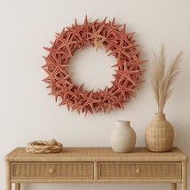 14&quot; Dusty Pink Starfish Wreath - Beachy Wreath - Hanging Wreath - Beachy... - $48.00