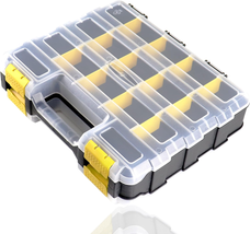 Double Side Tool Box Organizer, Hardware Storage Box - £25.16 GBP