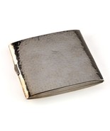 International Sterling Hammered Cigarette Case with Monogram Great Condi... - $12,201.83 MXN