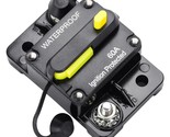 Surface-Mount 60A Huazu Inline Fuse Circuit Breaker For Car Audio, Rvs, ... - $41.96