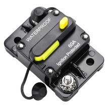 Surface-Mount 60A Huazu Inline Fuse Circuit Breaker For Car Audio, Rvs, ... - £32.92 GBP
