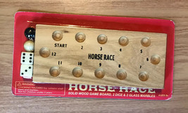 Vintage Fundex Hardwood HORSE RACE Game NIP - $12.95