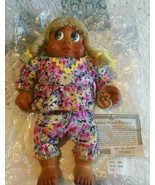 Vintage NABER Baby Hand Carved Molded Wood Doll &quot;Wanda&quot; 1994 -13&quot; - $134.60 CAD