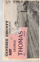Vintage Givaway Political Road Map Flint Genesee County Michigan - £9.55 GBP