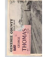 Vintage Givaway Political Road Map Flint Genesee County Michigan - $16.28 CAD