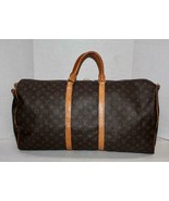 Authenticity Guarantee 
LOUIS VUITTON Keepall Bandouliere 60 Brown Monog... - £740.67 GBP