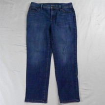 So Slimming Girlfriend Crop Chicos 1 / 8 Medium Wash Stretch Womens Denim Jeans - $14.99