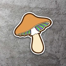 Mushroom Rainbow Vinyl Sticker 3.5&quot;&quot; Tall Includes Two Stickers New - £9.33 GBP