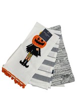 Cynthia Rowley Pumpkin Witch Cotton Kitchen Towels - Set of 3 - £23.35 GBP