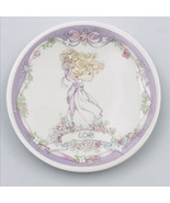 1991 Precious Moments Lori Personalized Plate 238376 Girl in Pink Dress ... - £14.48 GBP