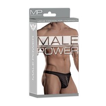 Male Power Zipper Thong Black - $19.89