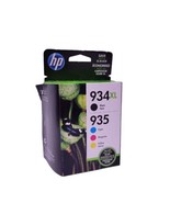 New OEM HP 934XL Black &amp; 935 Cyan Magenta Yellow Ink Cartridge 4 Pack Ex... - £19.16 GBP