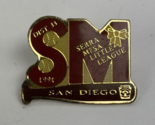 Vintage Sierra Mesa San Diego Little League Baseball Hat Lapel Pin 1991 ... - £10.81 GBP