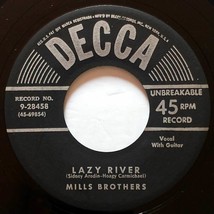 Mills Brothers - Lazy River / Wish Me Good Luck, Amigo [7&quot; 45 rpm Vinyl] 1952 - £1.70 GBP