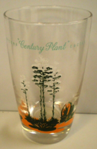 Arizona Blakely Oil &amp; Gas &quot;Century Plant&quot; Cactus Clear Glass Vtg Bar Tumbler Cup - £21.98 GBP