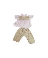 16&quot;-20&quot; Reborn Baby Doll Matching Outfit Set Pastel Pink &amp; Green Long Pants - $114.88 MXN