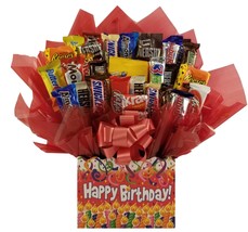 Chocolate Candy Bouquet gift box - Great as gift for Happy Birthday gift or for  - £47.95 GBP