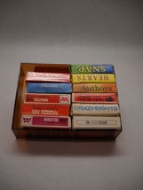 Vintage Mini Card Sets 11 Whitman Hoyne Various Games Designs Red Plastic Box - £33.07 GBP