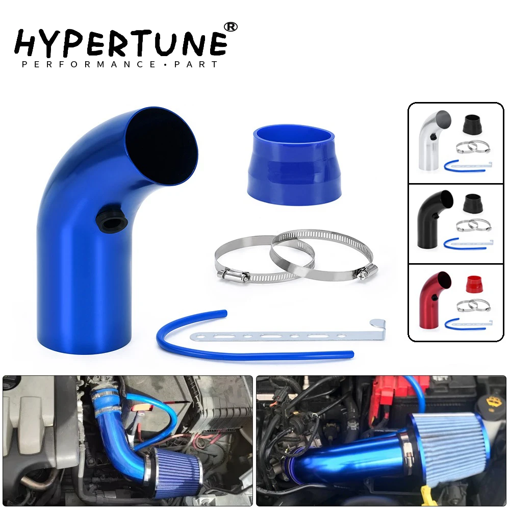 Hypertune - Universal 3&quot; 76mm Air Filter &amp; Cold Air Intake Pipe Turbo Induction - £22.34 GBP+