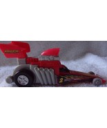 Hot Wheels Red Hyper Dragster Side by Side Crank Em Up Race Car 2002 - £5.45 GBP