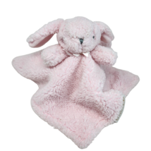 Blankets &amp; Beyond Pink Bunny Baby Security Blanket Stuffed Animal Plush Soft - £36.77 GBP