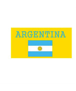 Soccer Argentina Flag Beach Towel 30&quot;x60&quot; - £9.01 GBP
