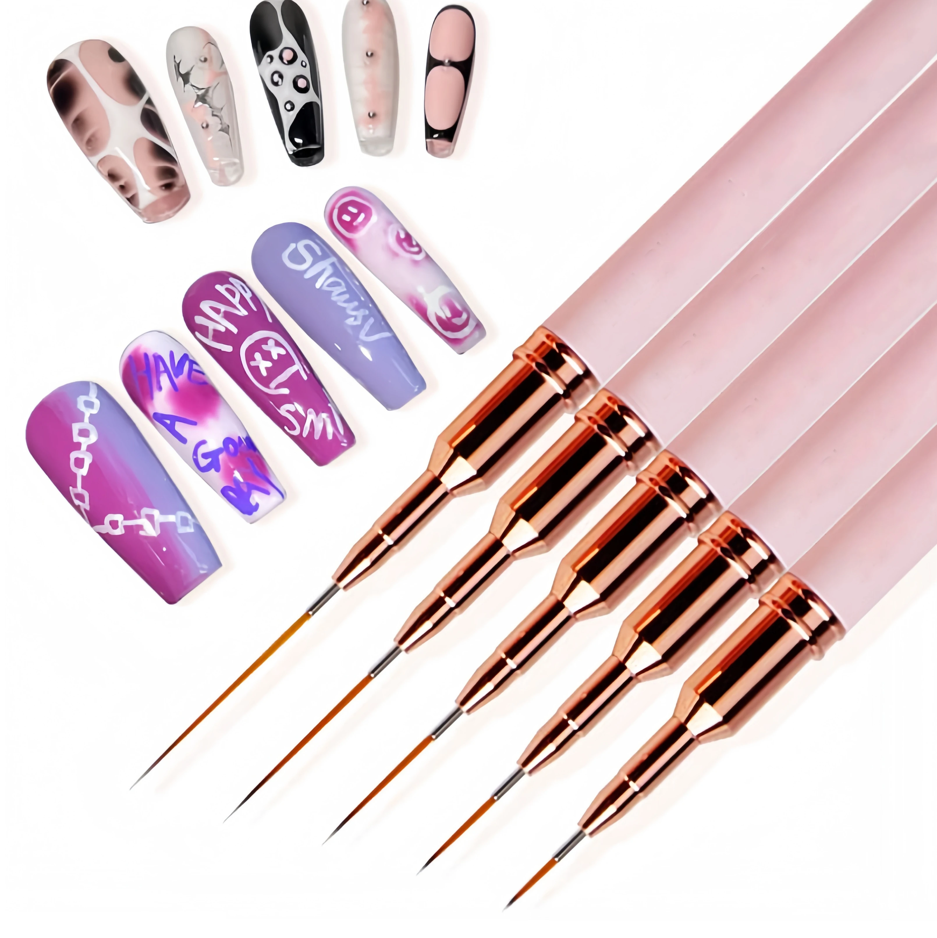 1 Pcs Professional Nail Art Liners Striping Brushes Tool Ultra-thin Line Detail - £7.16 GBP+