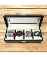Personalised Crocodile Embossed Leather Watch Box: 4-Slot Velvet Lined D... - $4,368.95 MXN