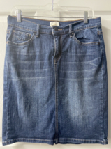 Levis Perfectly Slimming 512 Denim Skirt Knee Length Womens Size 8 Mediu... - £15.65 GBP