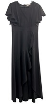 Women’s Flutter Sleeve Black Evening Party Cocktail Dress, Size Large - $23.76