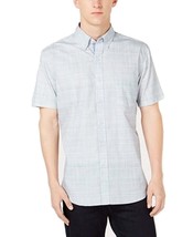 Con.Struct Grey Mens Plaid Print Button Down Shirt , Large  ,MSRP 68$ - £19.46 GBP