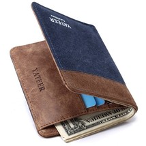 Men Wallets Coin Purse Wallets for Men with Checkbook Holder Soft Card Case Clas - £52.06 GBP