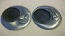 Pair Of Luminessence Metal Votive Candle Holders, Moon Design - $30.00