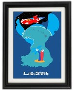 LILO AND STITCH Minimalist Photo Poster Print - Disney Stitch Wall Art -... - £14.43 GBP