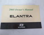 2005 Hyundai Elantra Owners Manual [Paperback] Hyundai - $48.99