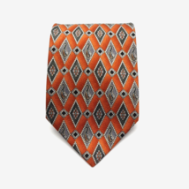 Via Veneto Mens Dress Tie 100% Silk Copper Business Accessory Collection Gift - £15.63 GBP