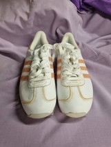 Adidas Ladies Size 5 White/Pink  Trainers  minor scruffs see pics - £17.65 GBP