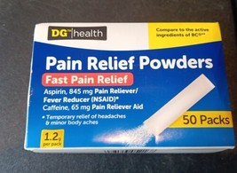 DG Health Fast Pain Relief Powders Aspirin 845mg, 50 Packs (P4) - $16.82