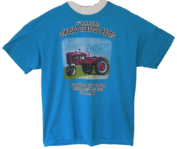 8th Annual Owosso Tractor Parts Mens Blue T Shirt 2XL - $19.75