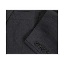 Men RENOIR suit Solid Two Button Business or Formal Slim Fit 202-1 Charcoal gray image 4
