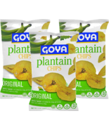 Goya Original or Hot &amp; Spicy Plantain Chips, 3-Pack 5 oz. Bags - £27.49 GBP