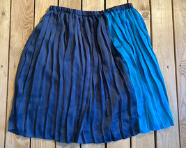 Joe fresh women’s pleated knee Length skirt size S IN blue C5 - £10.50 GBP