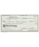Dolores Fuller &quot;Glen or Glenda&quot; autographed Check 1988 Signed Document1 - €69,23 EUR