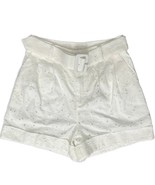 Ted Baker White Suzet Tailored Belted High Waist Eyelet Shorts Size 6 NE... - $70.51 CAD