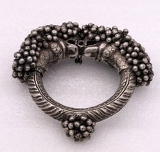 Vintage Old Antique Genuine Silver Cuff Bracelet Women&#39;s Tribal Jewelry CB02 - £553.94 GBP