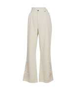 RALPH LAUREN Ivory Western Embroidered Hem Bootcut Jeans 14 - $81.69 CAD